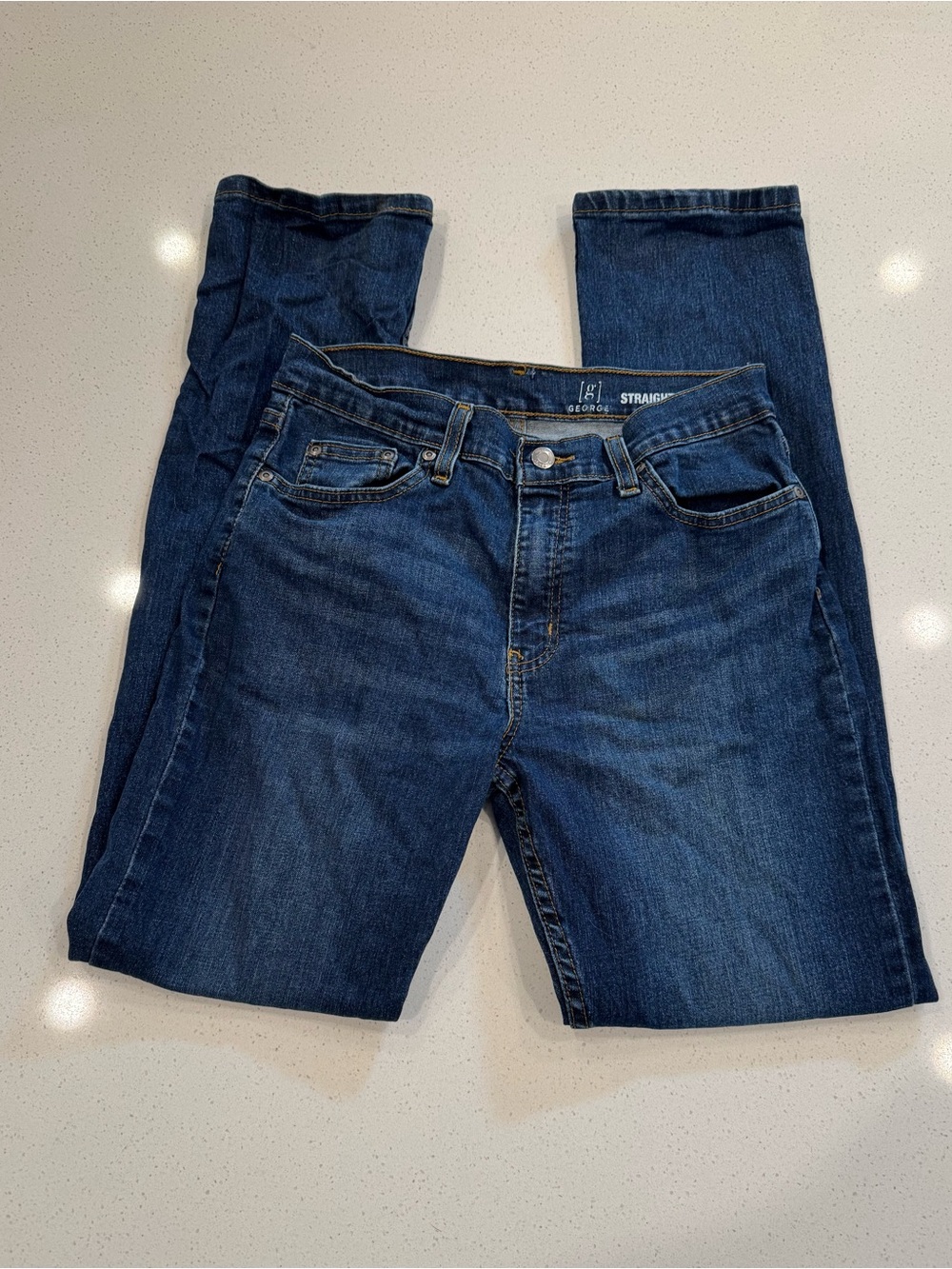 George Dark Wash Straight Leg Jeans Men’s 30x32 / Women’s 8-10